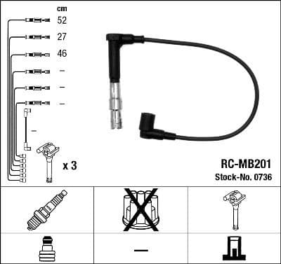 Ignition Cable Kit RC-MB201