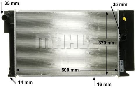 Radiator, engine cooling BEHR CR 1078 000S - image 10
