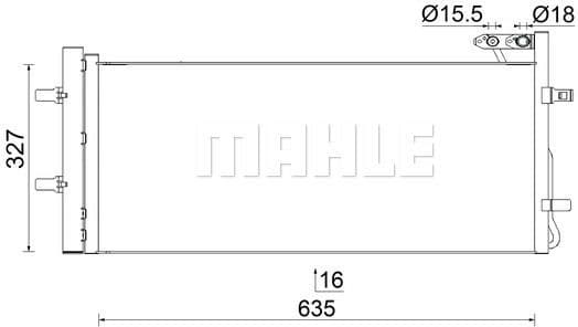 Condenser, air conditioning BEHR AC 42 000S