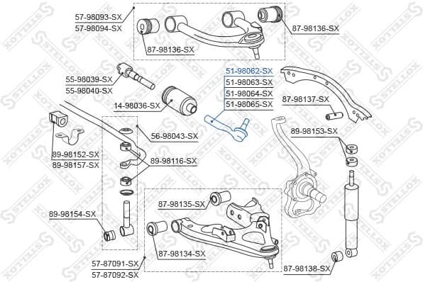 Tie Rod End 51-98062-SX