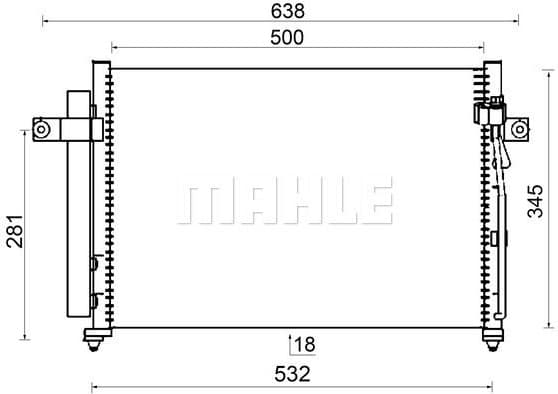 Condenser, air conditioning BEHR AC 417 000S
