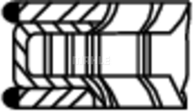Piston Ring Set 028 RS 10116 0N1 - image 3
