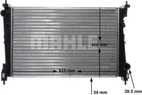 Radiator, engine cooling BEHR CR 1112 000S - image 14