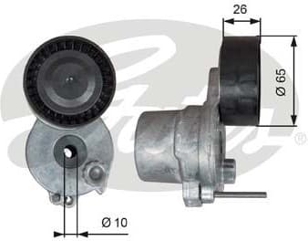 Belt Tensioner, V-ribbed belt DriveAlign™ T39338