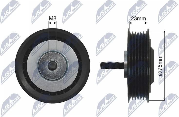 Deflection Pulley/Guide Pulley, V-belt RNK-AU-041