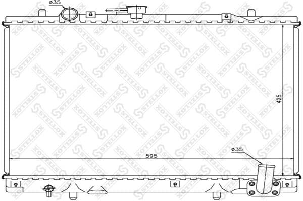 Radiator, engine cooling 10-25966-SX