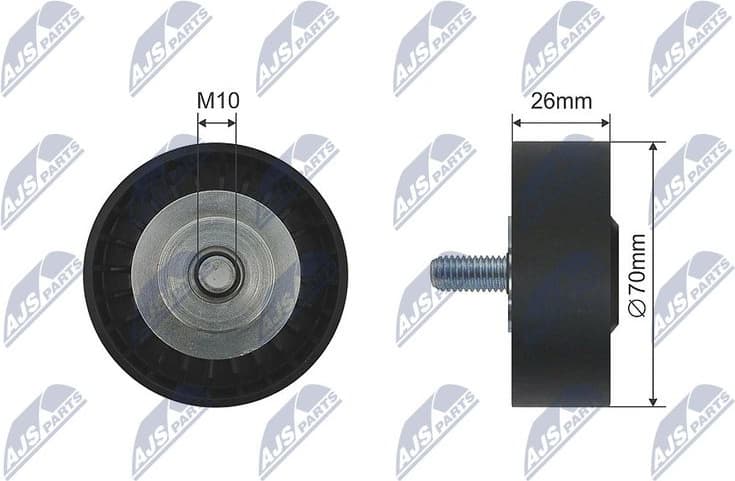 Deflection Pulley/Guide Pulley, V-belt RNK-BM-036