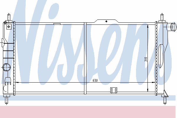 Radiator, engine cooling 632731