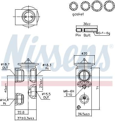 Expansion Valve, air conditioning ** FIRST FIT ** 999393 - image 6