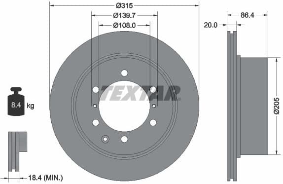 Brake Disc PRO 92146703