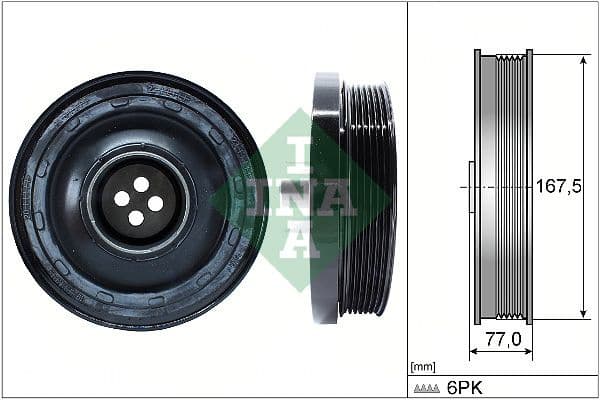 Belt Pulley, crankshaft 544 0137 10