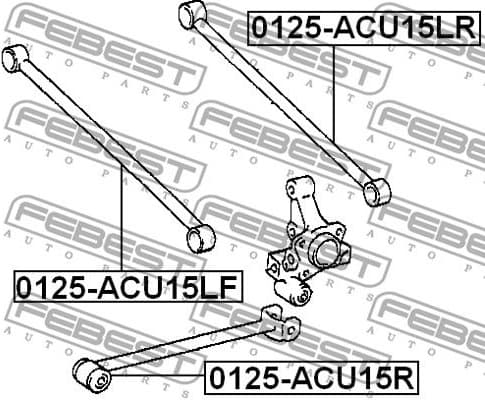 Control/Trailing Arm, wheel suspension 0125-ACU15LF - image 2
