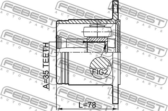 Joint Kit, drive shaft 0411-V97RH - image 2