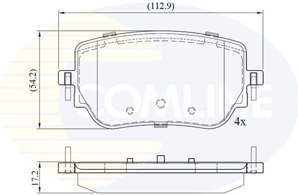 Brake Pad Set, disc brake CBP02765