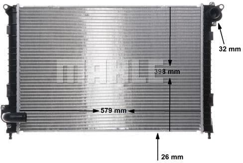 Radiator, engine cooling BEHR CR 983 000S - image 3