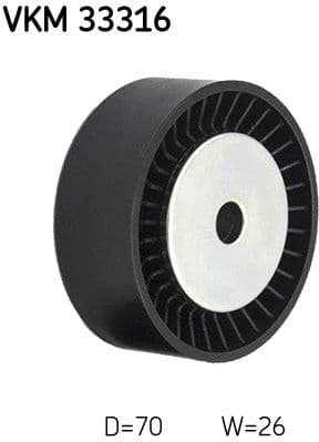 Deflection/Guide Pulley, V-ribbed belt VKM 33316 - image 2