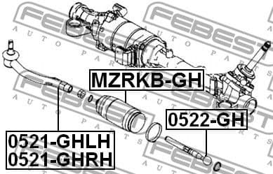 Tie Rod End 0521-GHLH - image 2
