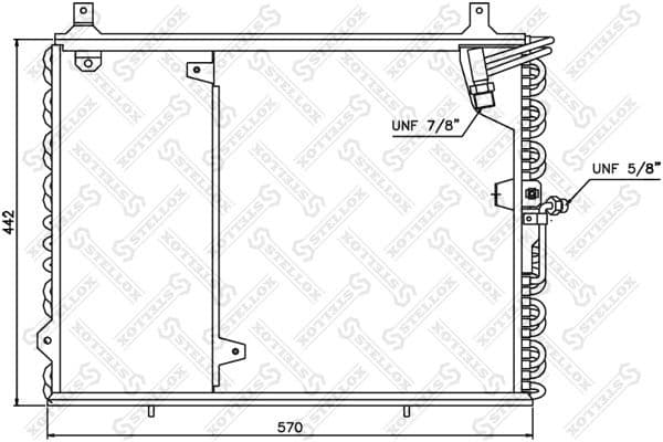 Condenser, air conditioning 10-45346-SX