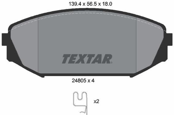 Brake Pad Set, disc brake 2480501