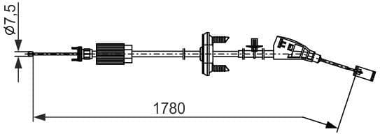 Cable Pull, parking brake 1987482796