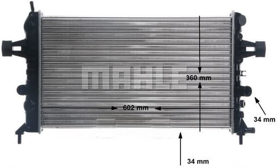 Radiator, engine cooling BEHR CR 574 000S - image 2