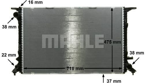 Radiator, engine cooling BEHR *** PREMIUM LINE *** CR 911 000P - image 11