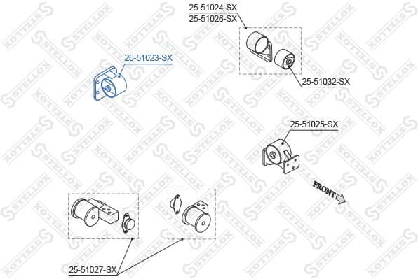 Mounting, engine 25-51023-SX