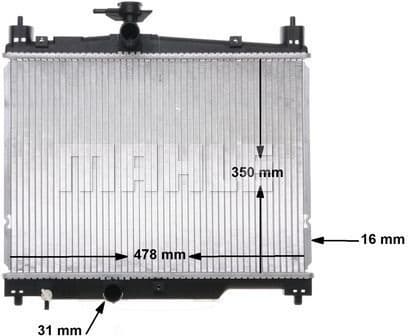 Radiator, engine cooling BEHR CR 539 000S - image 2