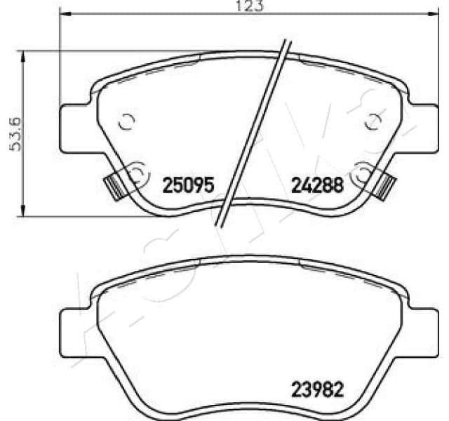 Brake Pad Set, disc brake 50-00-0400