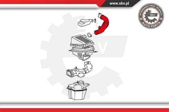 Intake Hose, air filter 24SKV490 - image 4