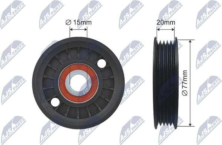 Deflection Pulley/Guide Pulley, V-belt RNK-AU-044