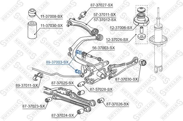 Mounting, stabiliser bar 89-37003-SX - image 2