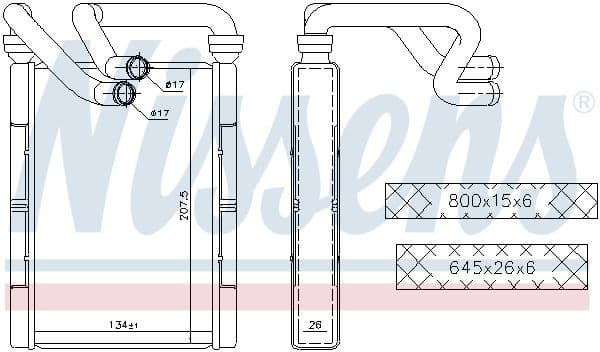 Heat Exchanger, interior heating ** FIRST FIT ** 707094 - image 6