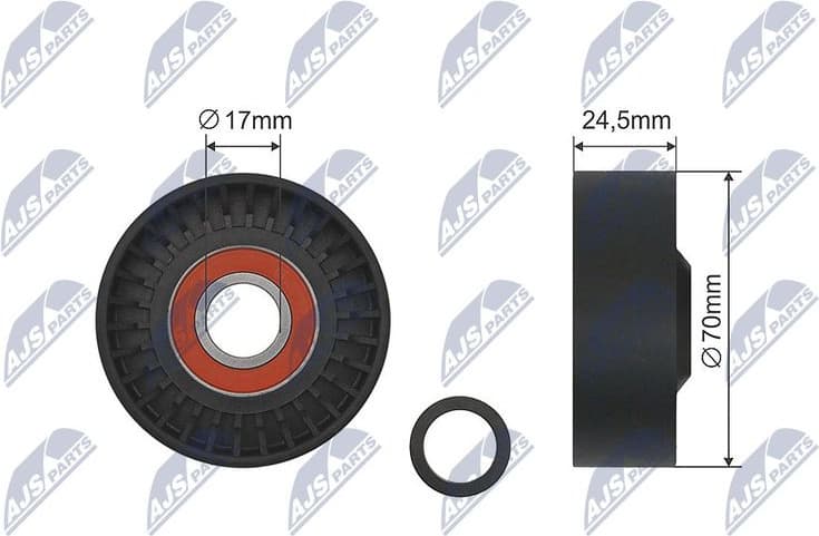 Deflection Pulley/Guide Pulley, V-belt RNK-BM-029