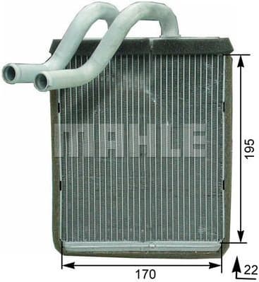 Heat Exchanger, interior heating BEHR *** PREMIUM LINE *** AH 179 000P - image 2