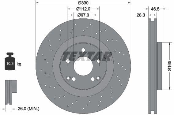 Brake Disc PRO+ 92119805