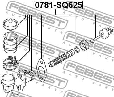 Master Cylinder, clutch 0781-SQ625 - image 2