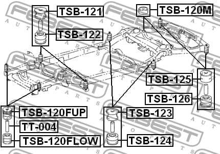 Mounting, vehicle frame TSB-123 - image 2