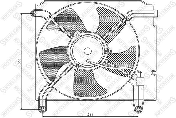 Fan, engine cooling 29-99251-SX