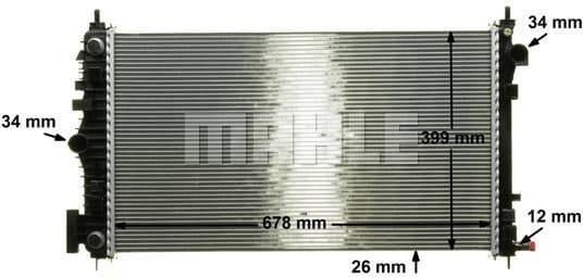 Radiator, engine cooling BEHR *** PREMIUM LINE *** CR 1101 000P - image 10