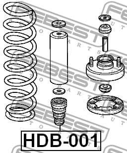 Rubber Buffer, suspension HDB-001 - image 2