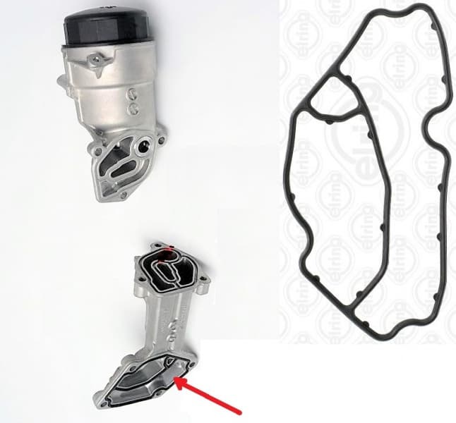 Gasket oil filter flange housing 01140700