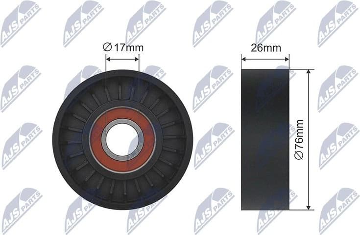 Tensioner Pulley, V-belt RNK-ME-031