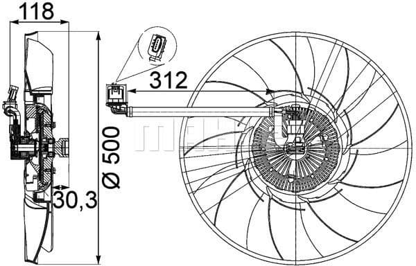 Fan, engine cooling BEHR *** PREMIUM LINE *** CFF 468 000P - image 2