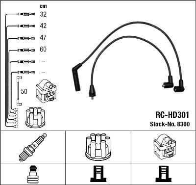 Ignition Cable Kit RC-HD301