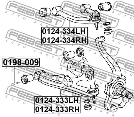 Control/Trailing Arm, wheel suspension 0124-333RH - image 2