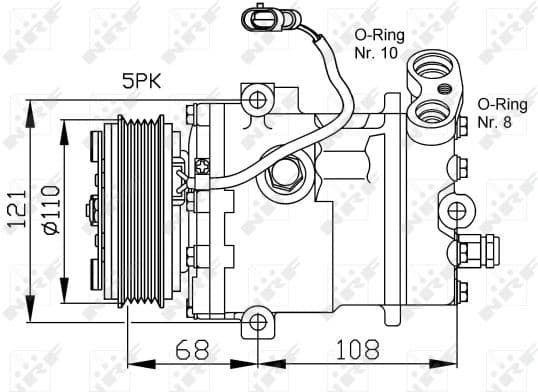 Compressor, air conditioning EASY FIT 32197