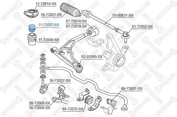 Rubber Buffer, suspension 11-72007-SX - image 2