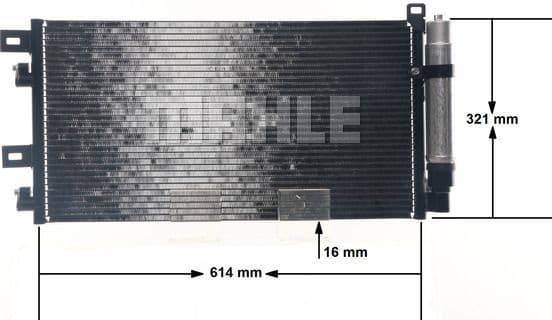 Condenser, air conditioning BEHR AC 312 001S