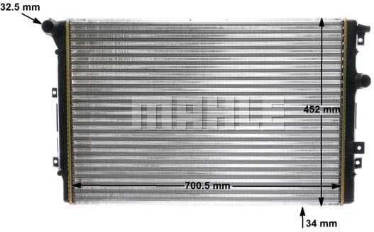 Radiator, engine cooling BEHR CR 2032 000S - image 13